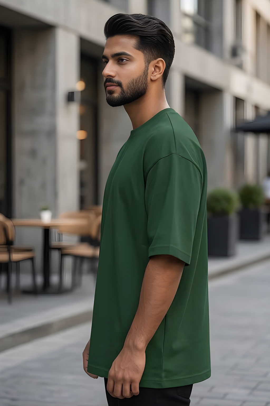 Bottle Green Oversized Classic T-Shirt