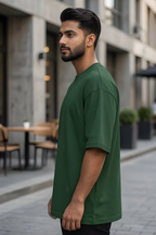 Bottle Green Oversized Classic T-Shirt