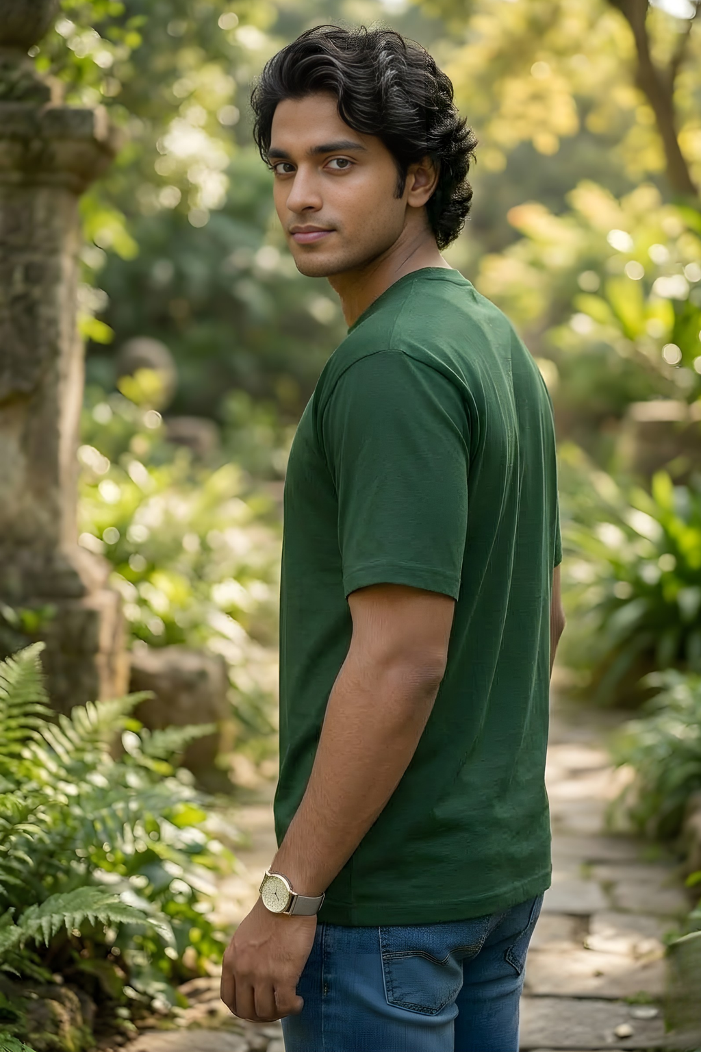 Bottle Green Classic Fit T-Shirt