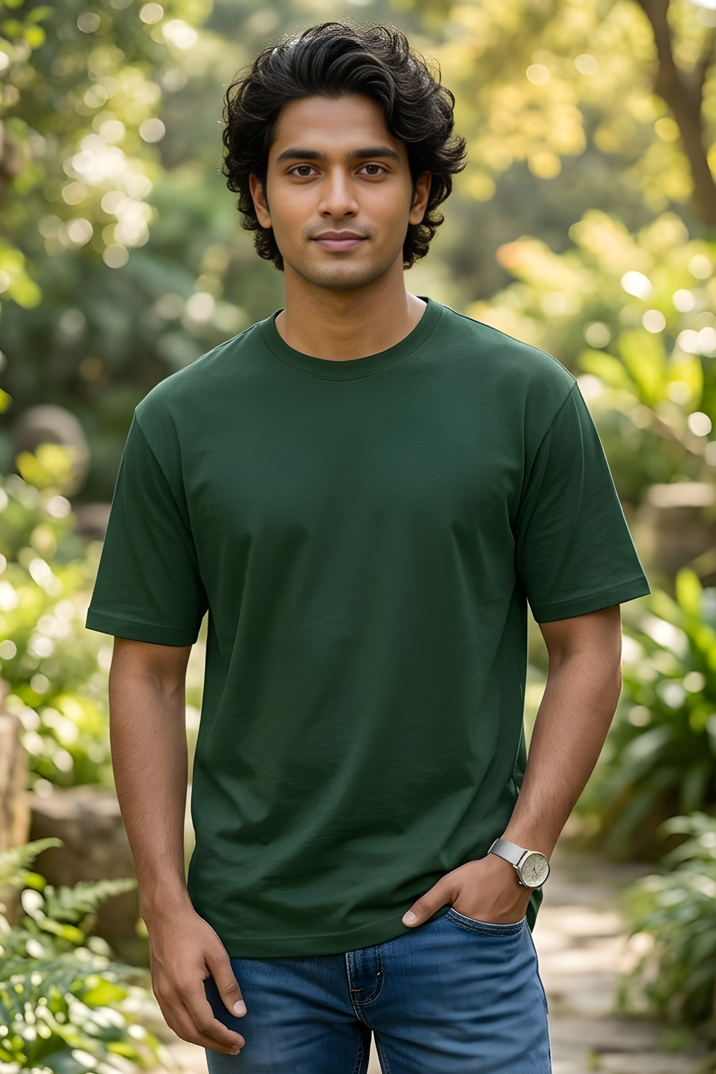 Bottle Green Classic Fit T-Shirt