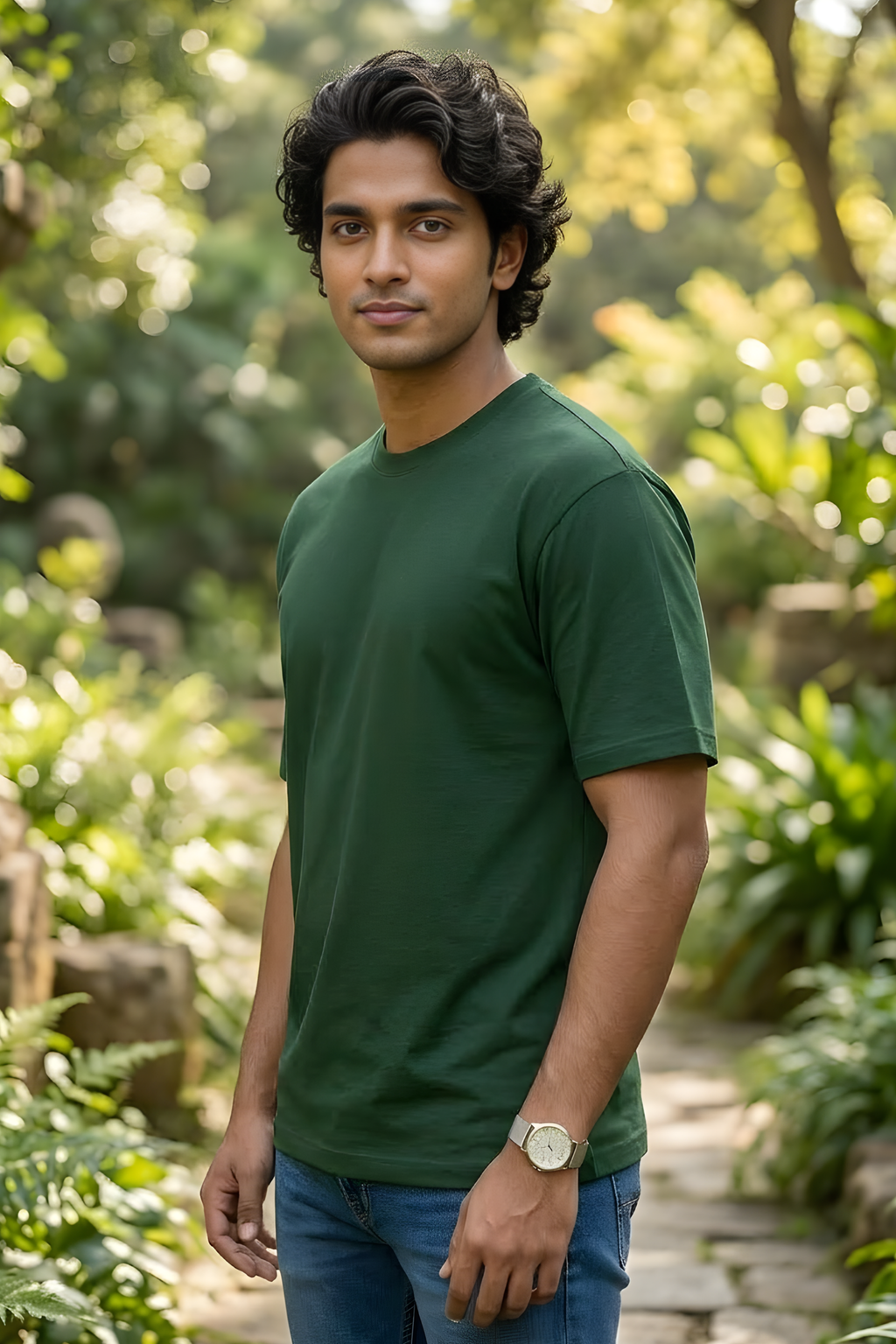 Bottle Green Classic Fit T-Shirt