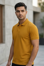 Mustard Yellow Men's Polo