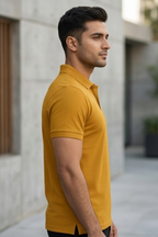 Mustard Yellow Men's Polo
