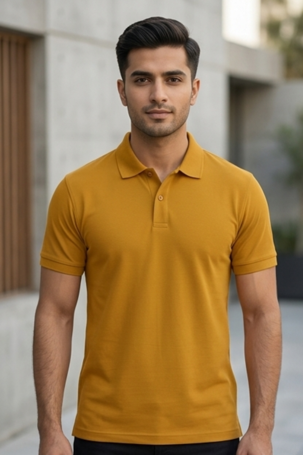 Mustard Yellow Men's Polo