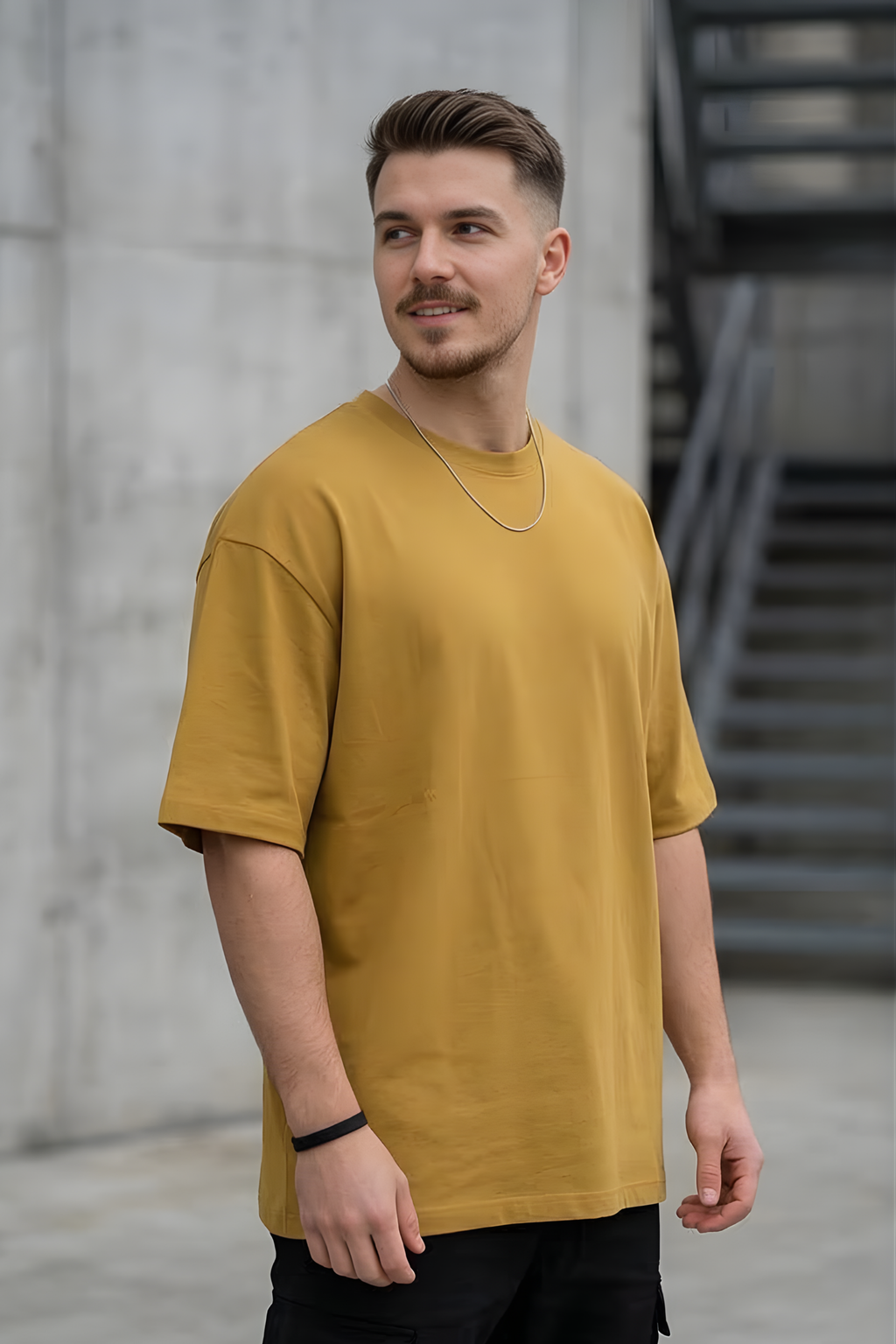 Mustard Yellow Oversized Classic T-Shirt