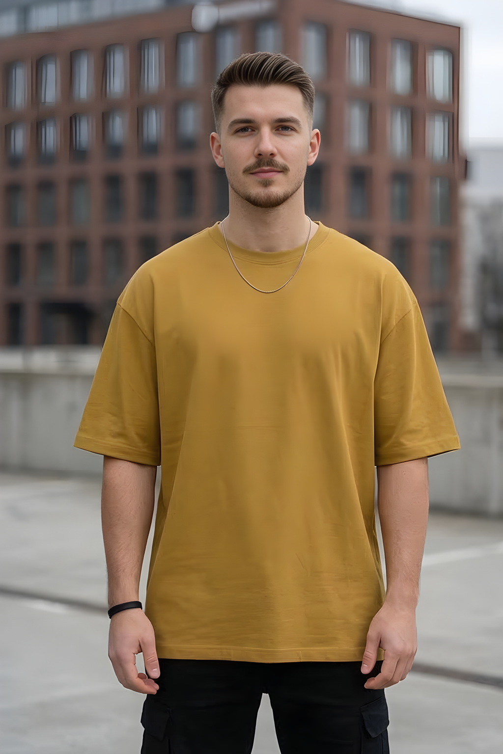Mustard Yellow Oversized Classic T-Shirt