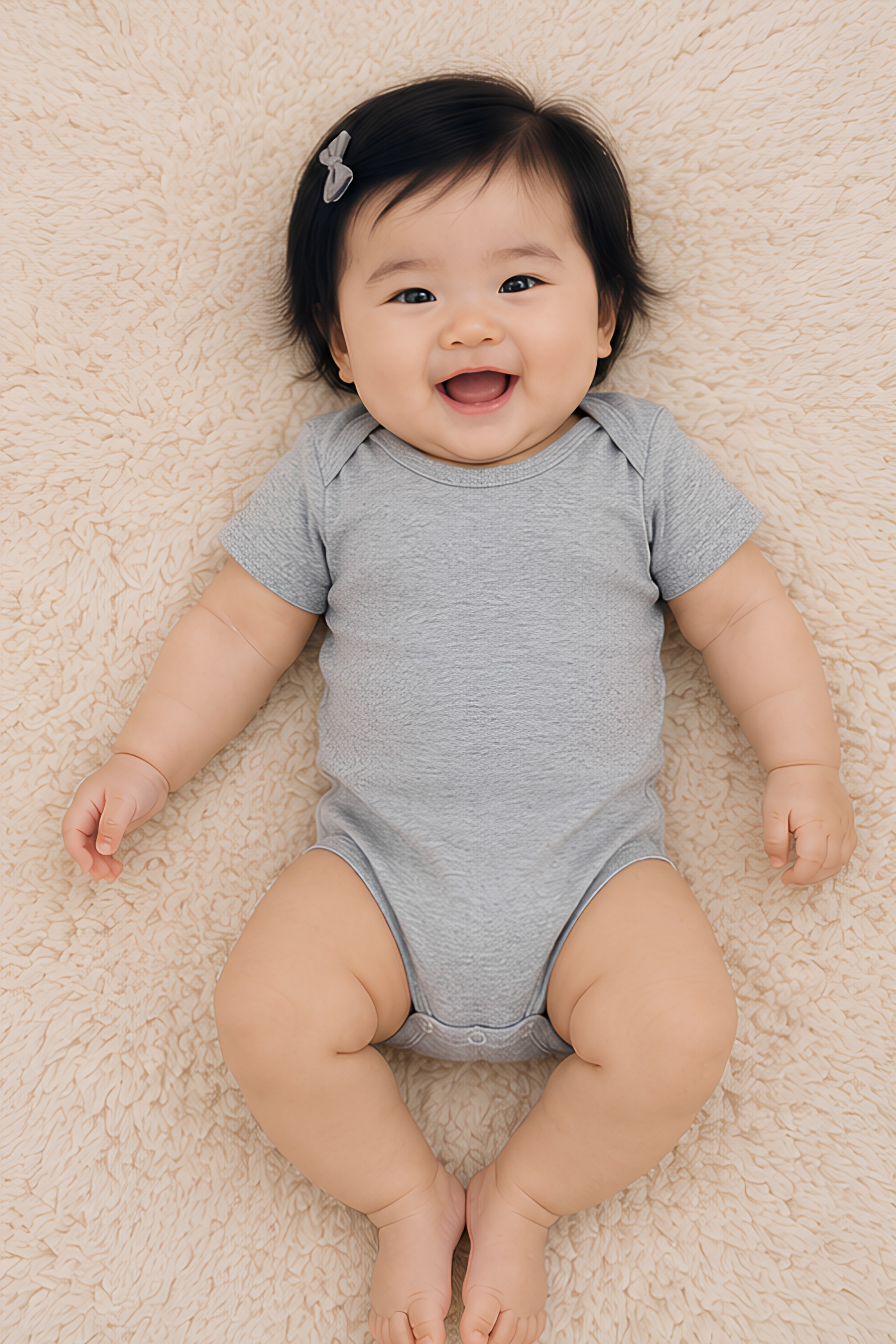Grey melange Kids Rompers