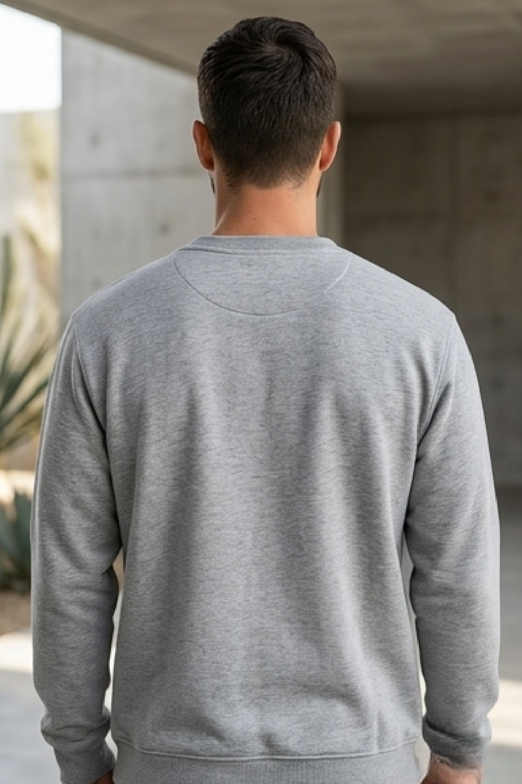 Grey Melange Sweatshirt