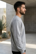 Grey Melange Sweatshirt