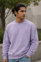 Lavender Oversized Sweatshirt
