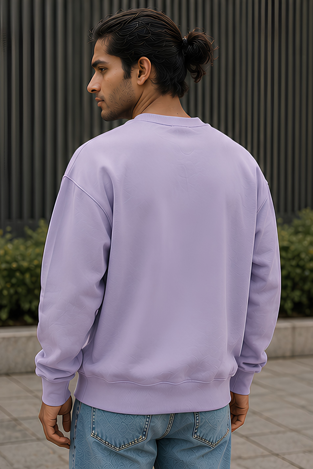 Lavender Oversized Sweatshirt