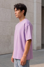 Lavender Terry Oversized T-Shirt
