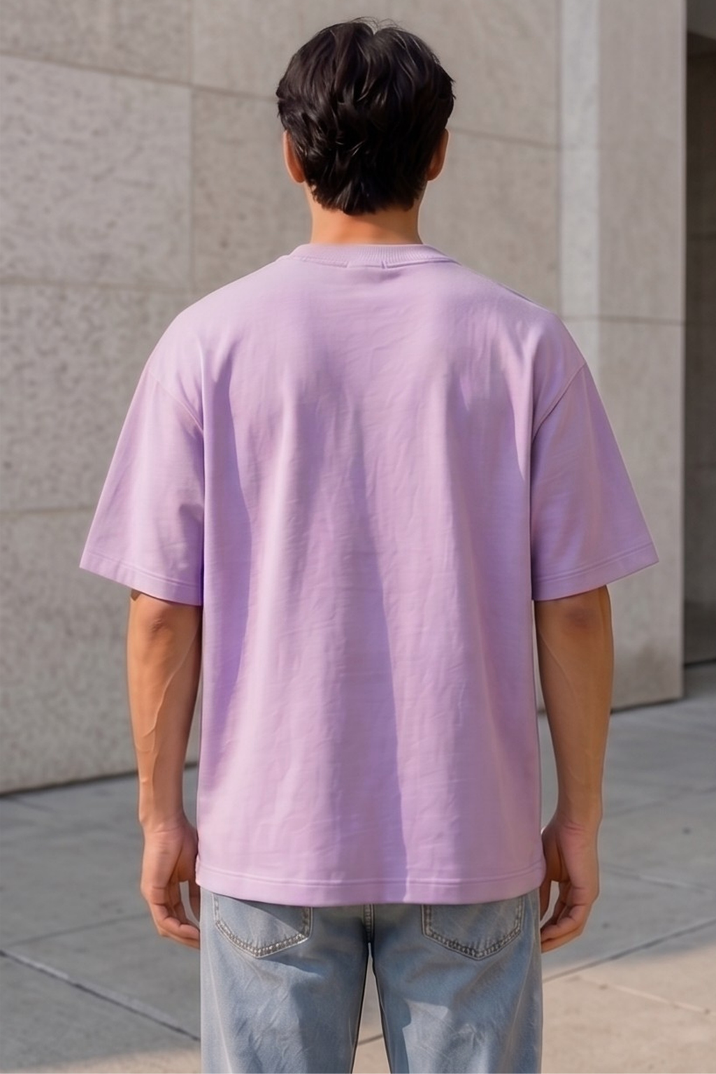 Lavender Terry Oversized T-Shirt
