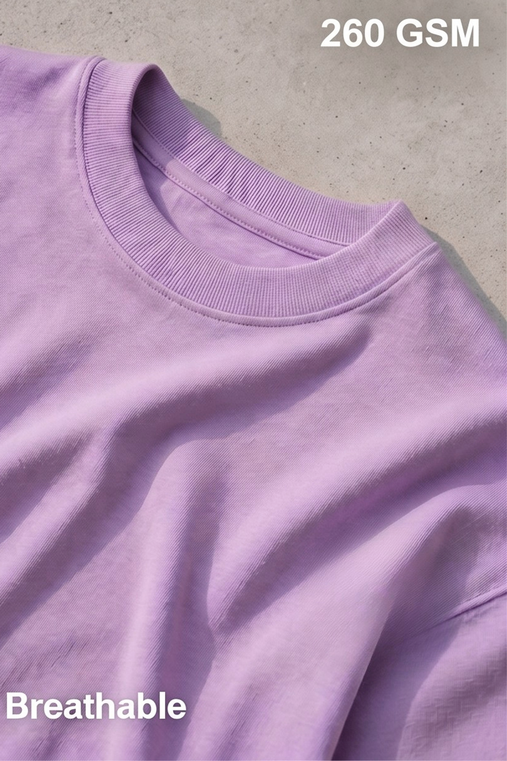 Lavender Terry Oversized T-Shirt