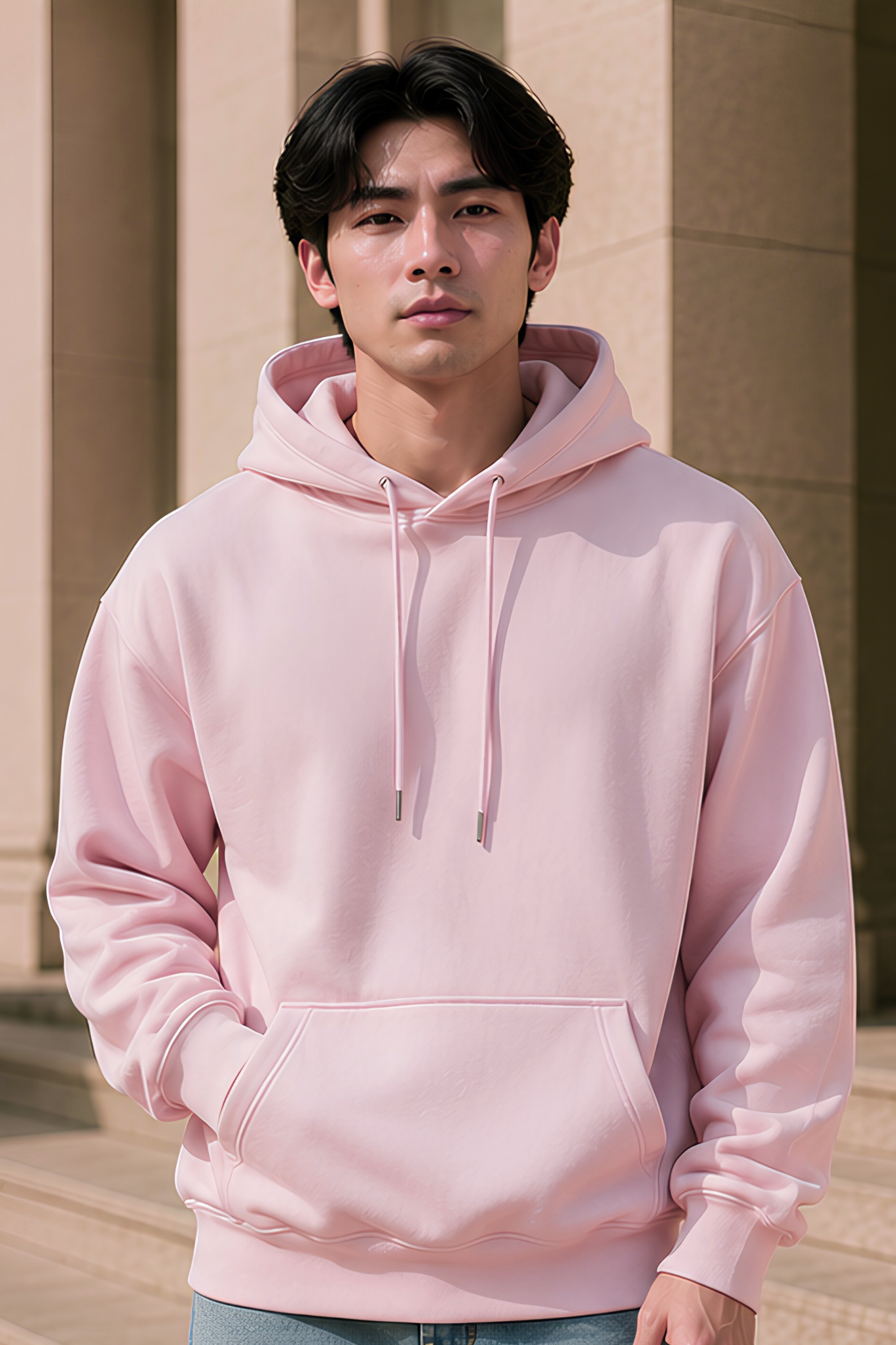 Light Baby Pink Oversized Hoodie