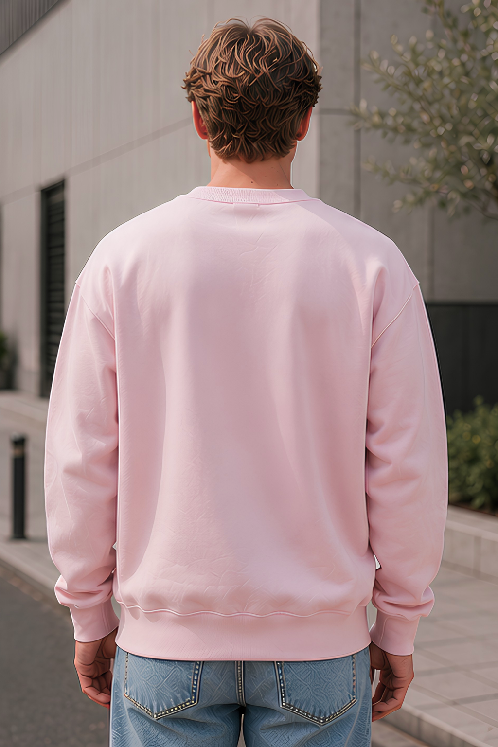 Light Baby Pink Oversized Sweatshirt