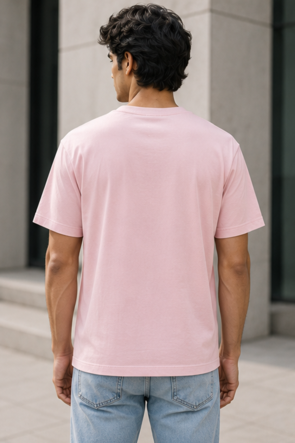 Light Baby Pink Stretch T-shirt