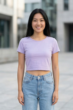 Lavender Crop Top
