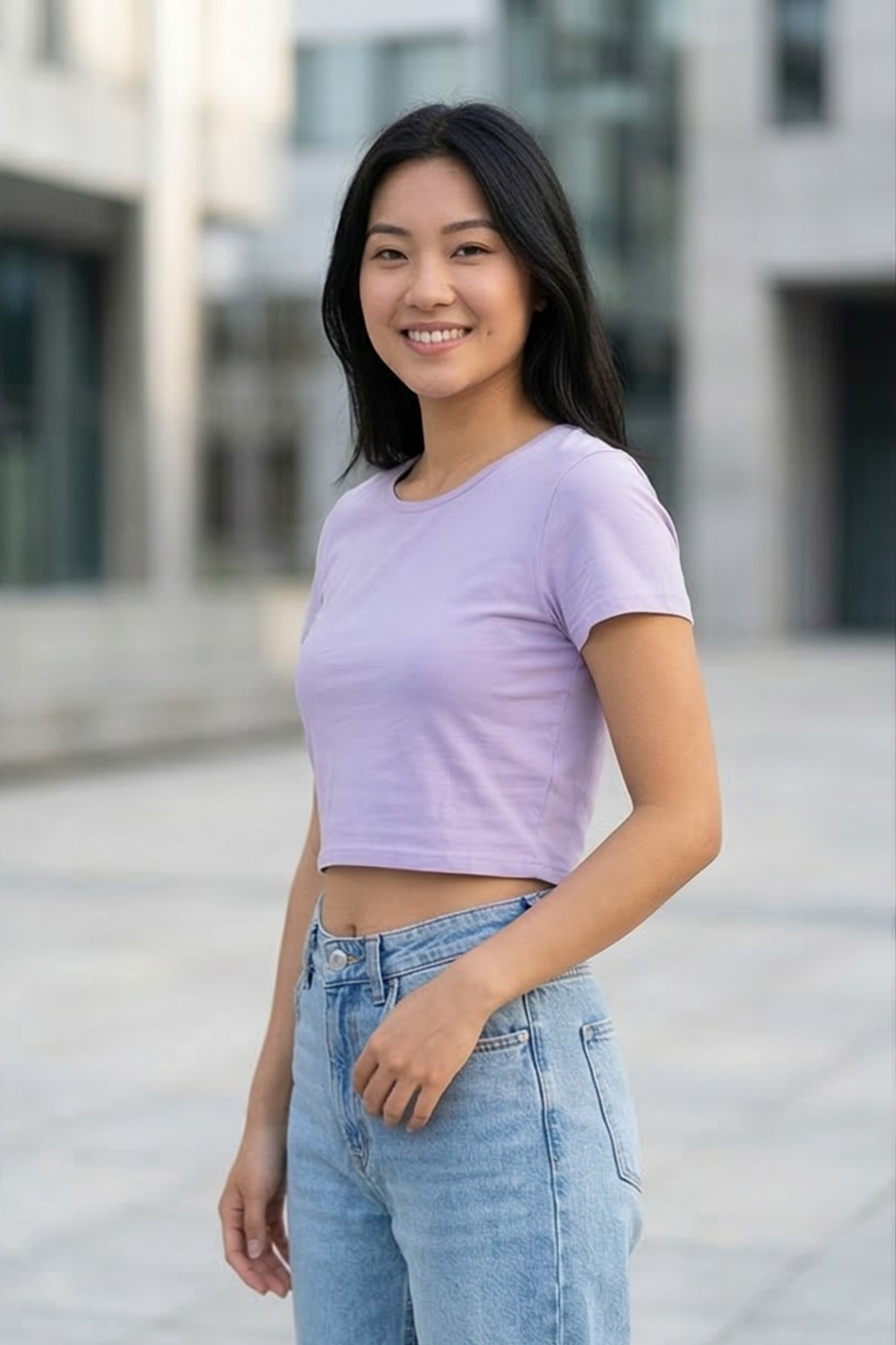 Lavender Crop Top