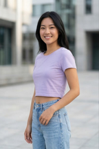Lavender Crop Top