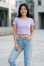 Lavender Crop Top