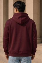 Maroon Oversized Hoodie