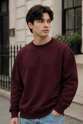 Maroon Oversized Sweatshirt