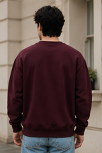 Maroon Oversized Sweatshirt