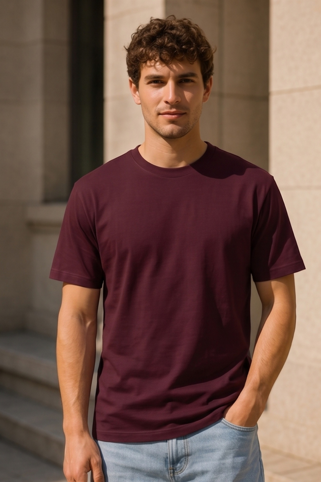 Maroon Supima T-Shirt