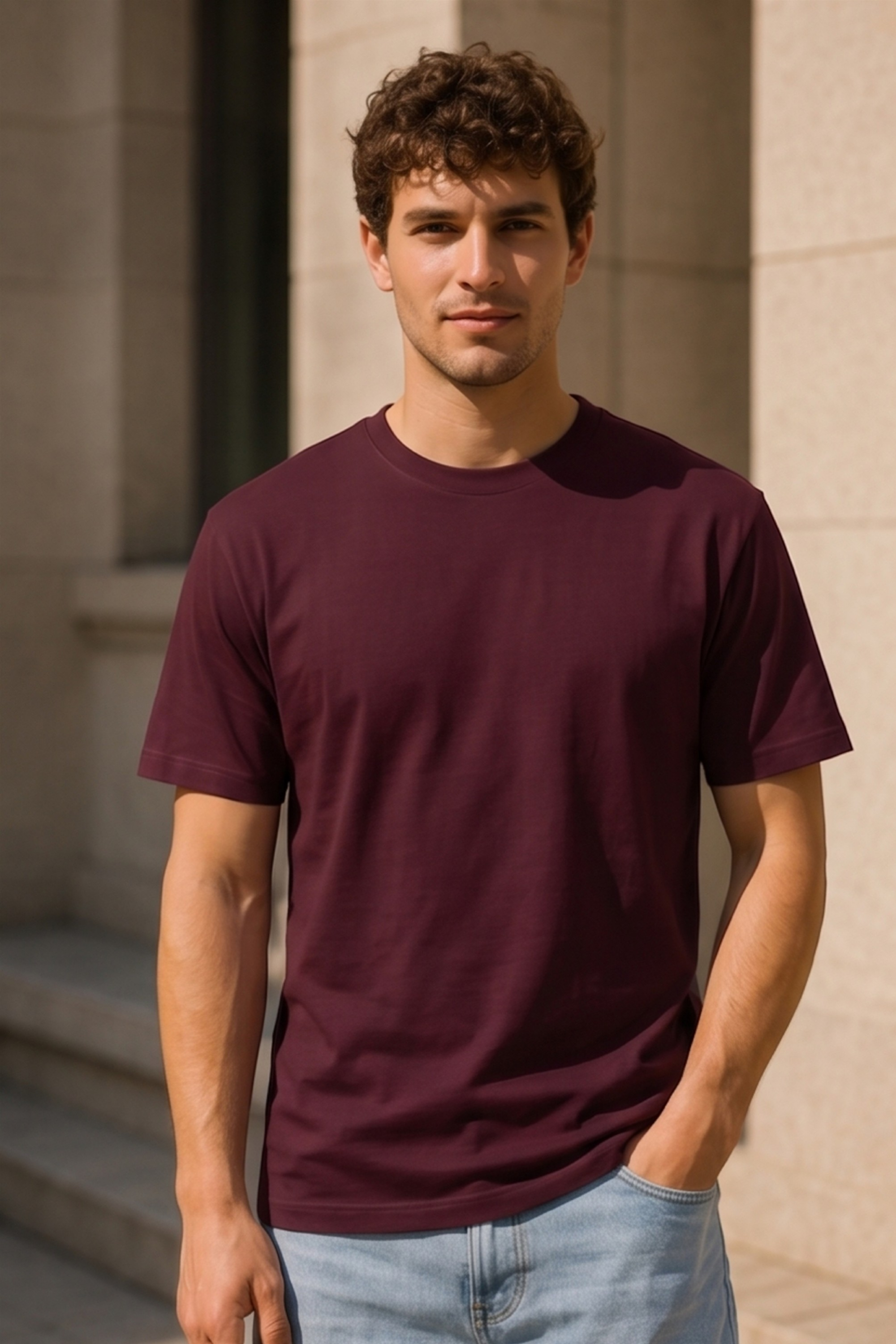 Maroon Supima T-Shirt