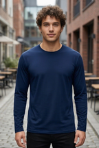 Navy Blue Men's Full Sleeve T-Shirt