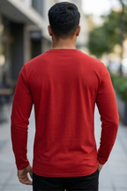 Red Men's Full Sleeve T-Shirt