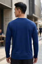 Royal Blue Men's Full Sleeve T-Shirt