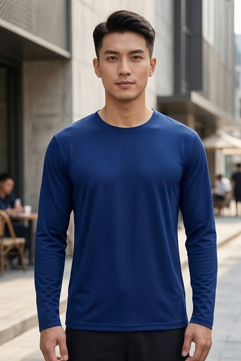 Royal Blue Men's Full Sleeve T-Shirt