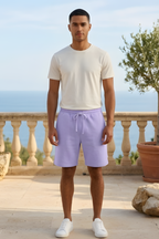 Lavender Terry Shorts