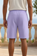 Lavender Terry Shorts