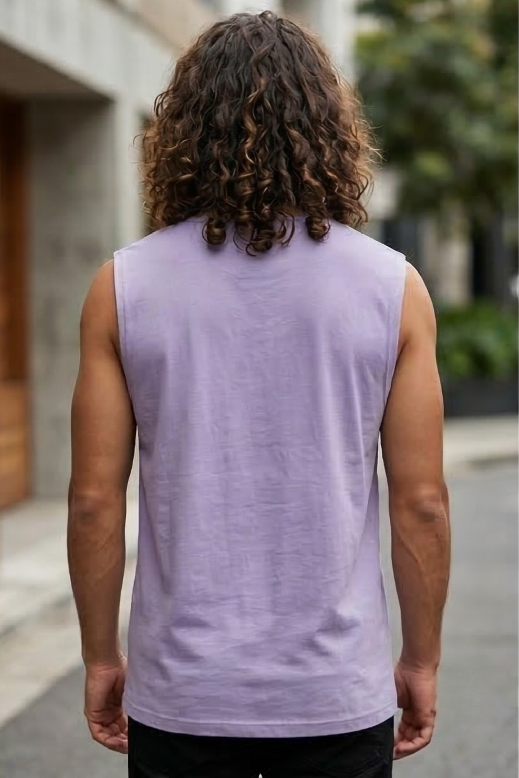 Lavender Men's Sleeveless T-Shirt