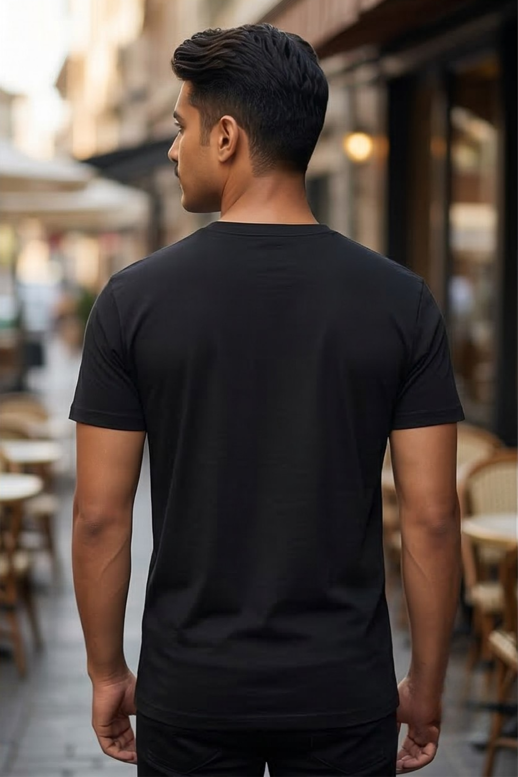 Black V Neck T-Shirt