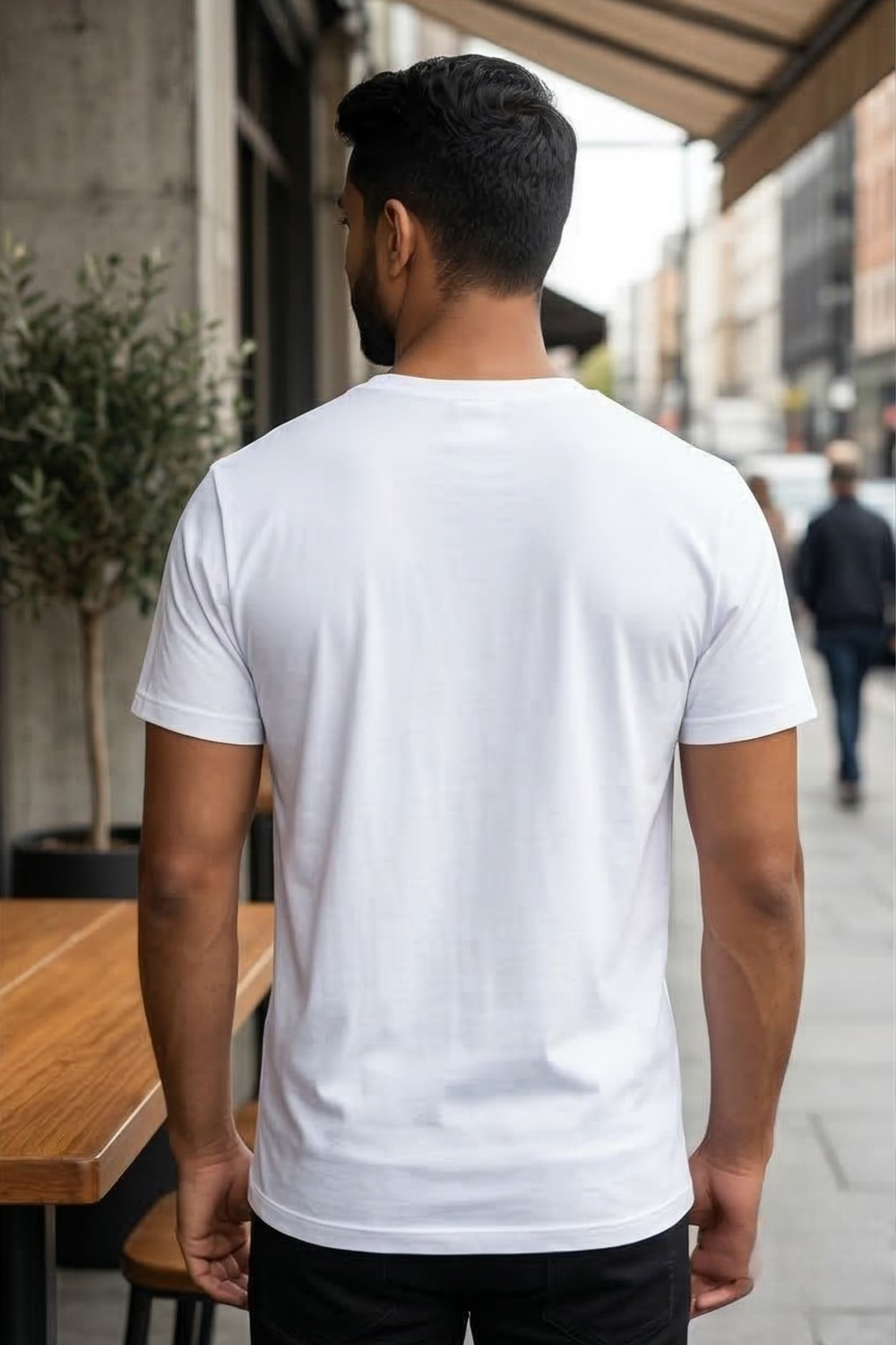 White V Neck T-Shirt
