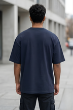 Navy Blue Oversized Classic T-Shirt