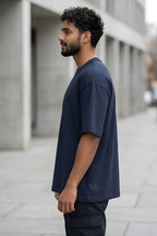 Navy Blue Oversized Classic T-Shirt