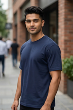 Navy Blue Classic Fit T-Shirt