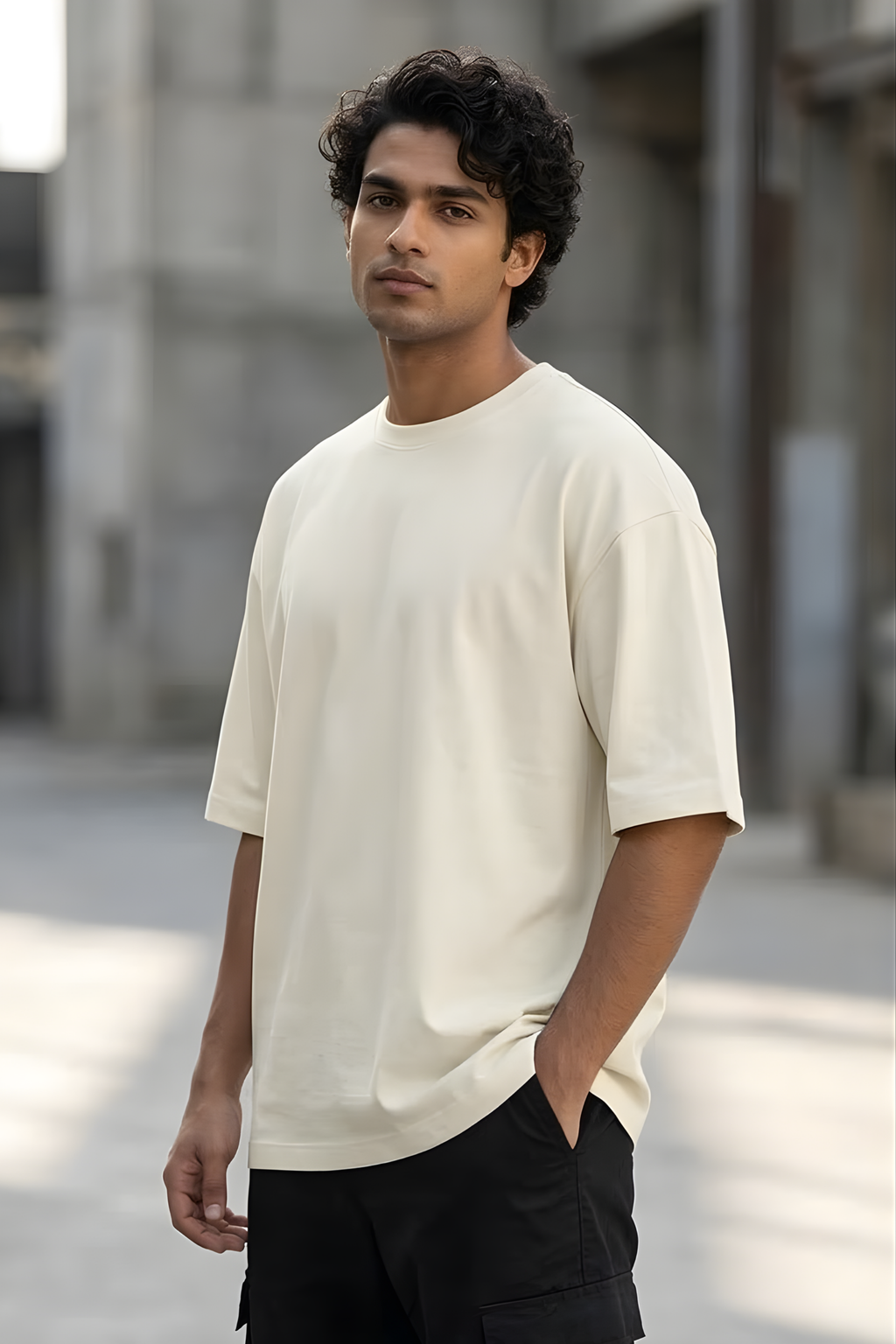 Off White Oversized Classic T-Shirt