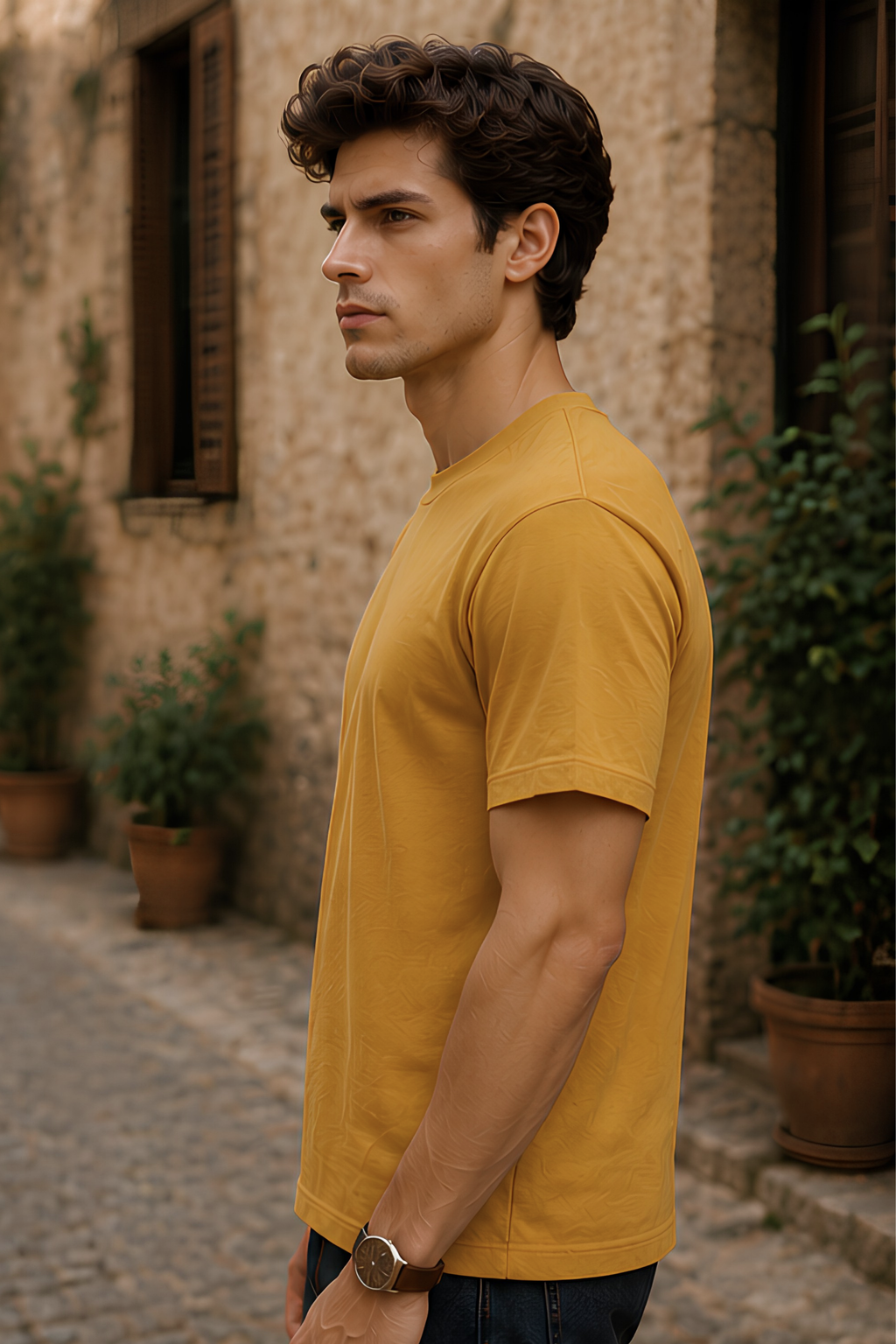 Mustard Yellow Classic Fit T-Shirt