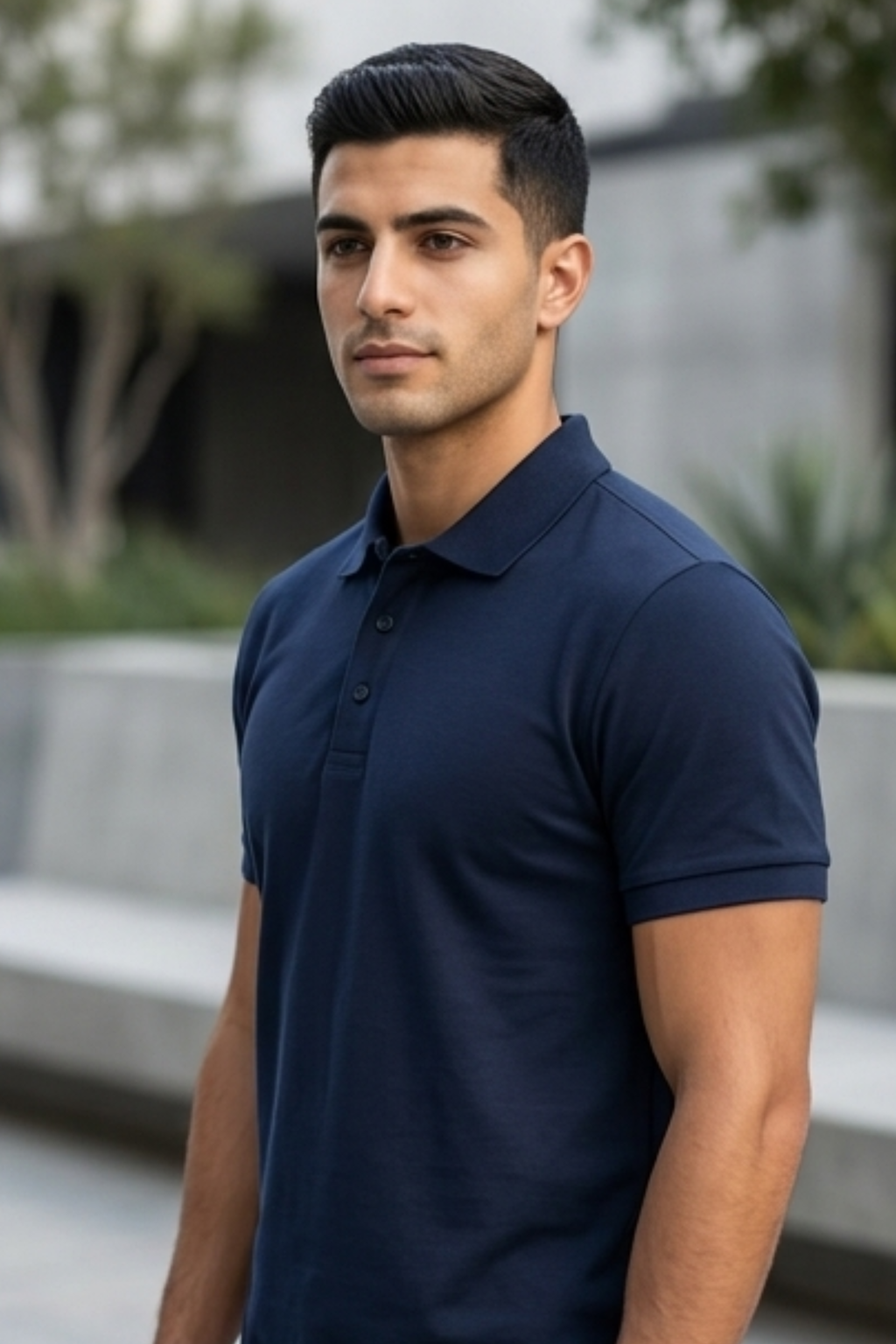 Navy Blue Men's Polo