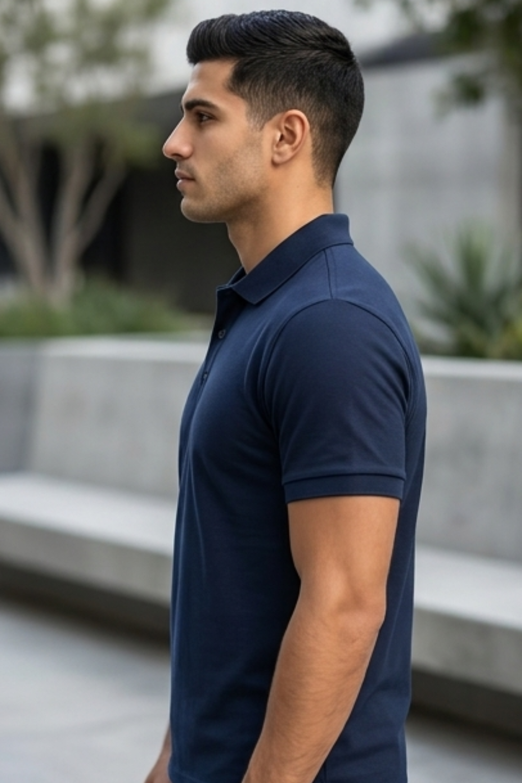 Navy Blue Men's Polo