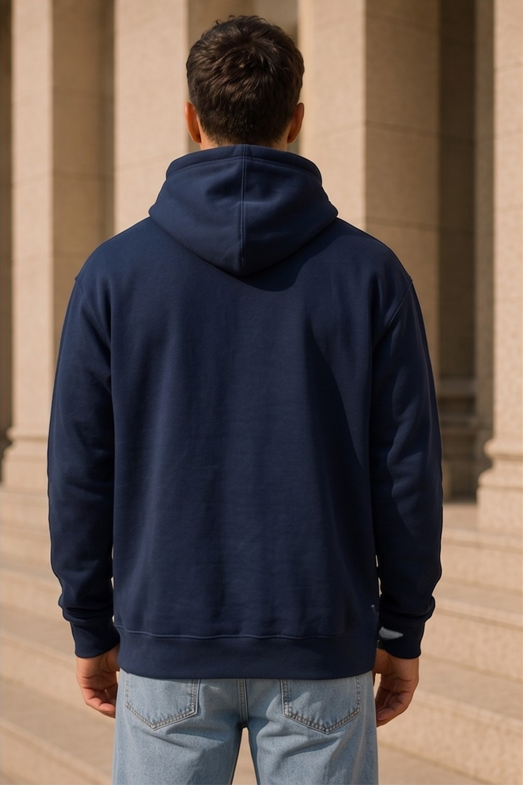 Navy Blue Oversized Hoodie