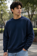 Navy Blue Oversized Sweatshirt