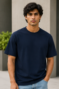 Navy Blue Stretch T-shirt