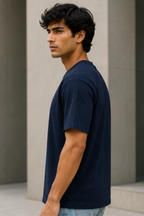 Navy Blue Stretch T-shirt